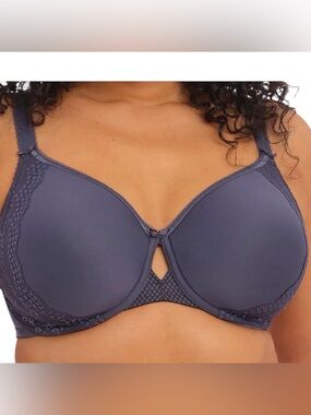 Elomi Charley Underwire Lined Spacer T-Shirt Bra EL4383 Size 42J Storm  NWT